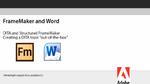FrameMaker for Word: Context sensitive formatting in DITA